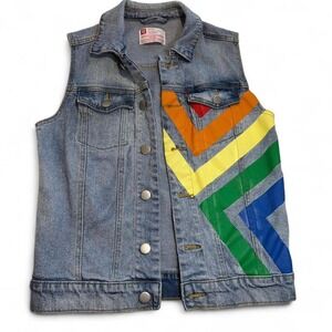 Y2K Pride Denim Vest